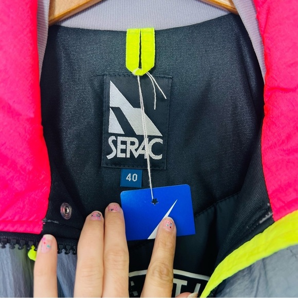 1980s Serac Ski Winter Retro Snow Bunny Jacket 40 - Picture 5 of 9